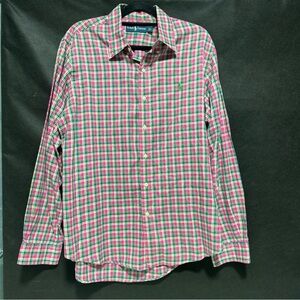 Ralph Lauren Men’s Long Sleeves Size L Multicolored mainly pink